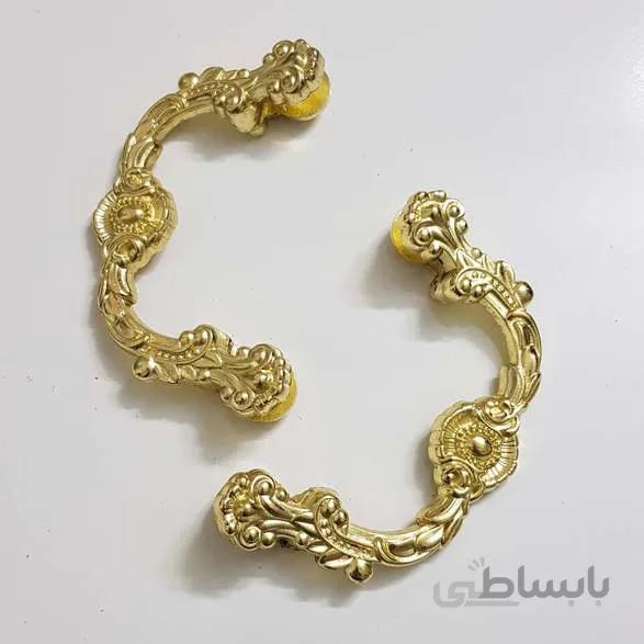 دسته سینی خورشیدی طلایی (جفت)