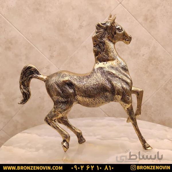 مجسمه برنزی اسب دونده کد ۱۳۰۸