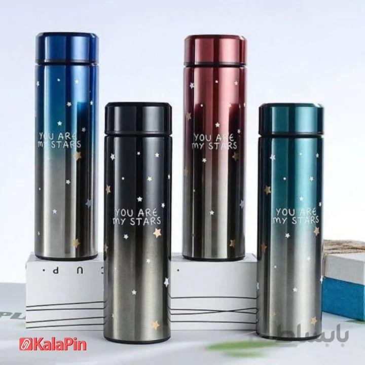 فلاسک هوشمند دماسنج دار مدل ستاره ایی گنجایش 0.5 لیتر