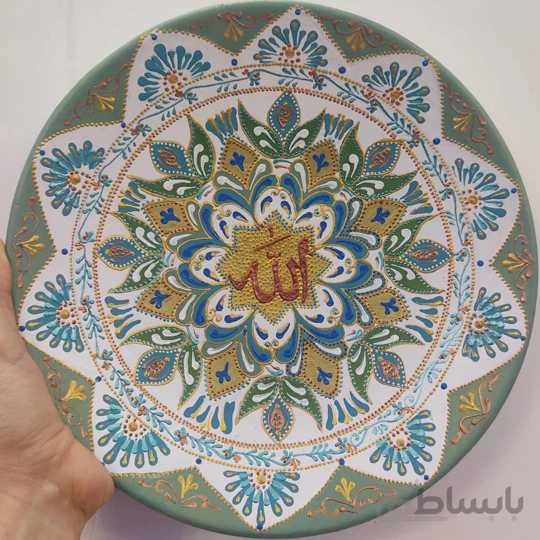 بشقاب دیوارکوب سفالی کد ۱۰۱۲۱۹