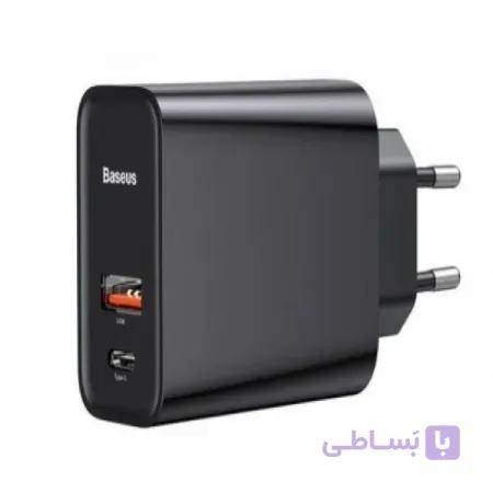 شارژر دیواری دو پورت Baseus Speed PPS QC3.0 CCFS-C01 30W با پورت تایپ سی