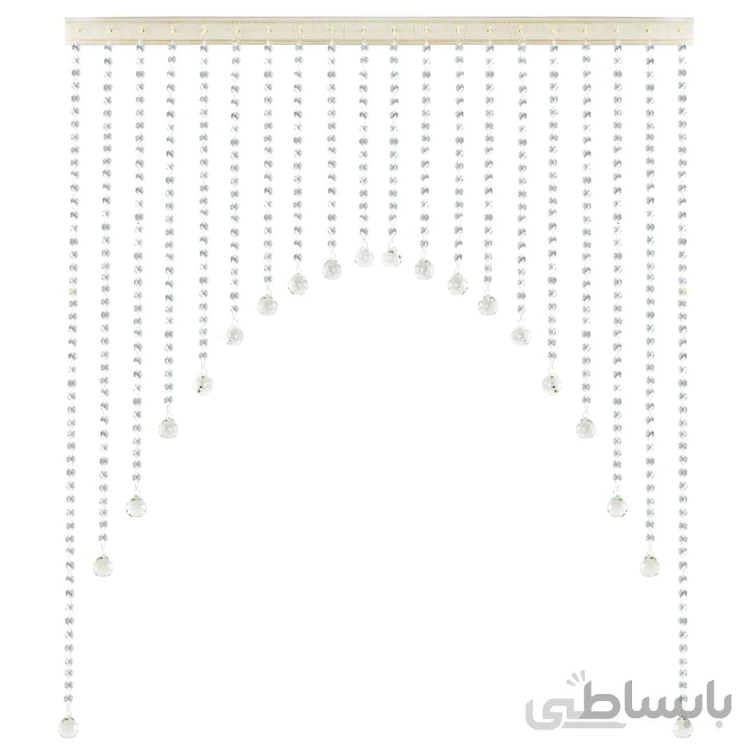 پرده کریستالی مدل هلال