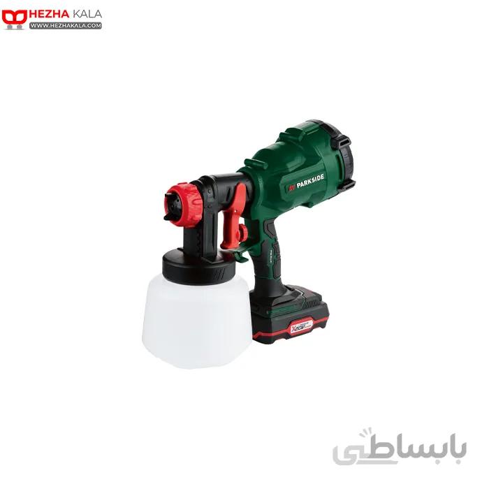 پیستوله رنگ پاشی شارژی پارکساید مدل PFSA20_li1 ا Paint gun