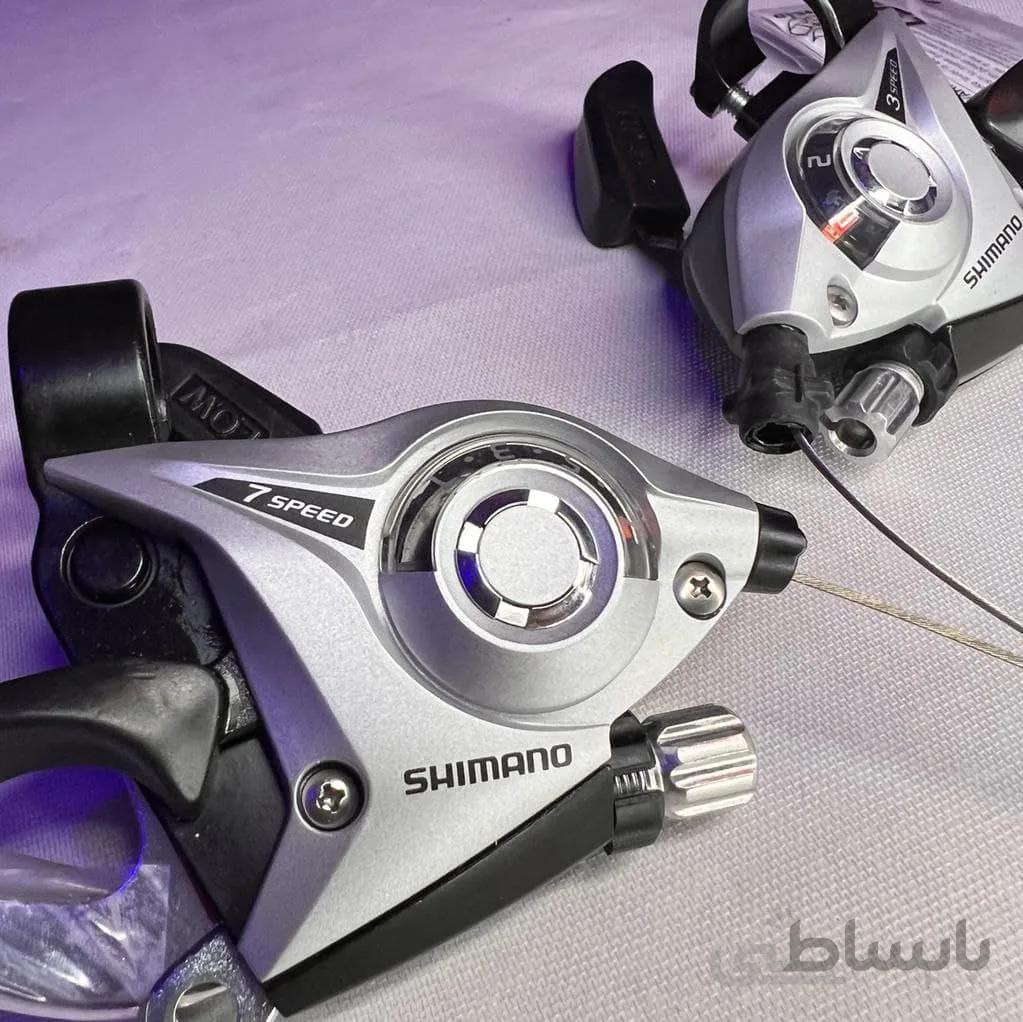 دسته دنده دوچرخه ۷سرعته شیمانو SHIMANO مدل عقربه ایST-EF51-7R بسته دو عددی
