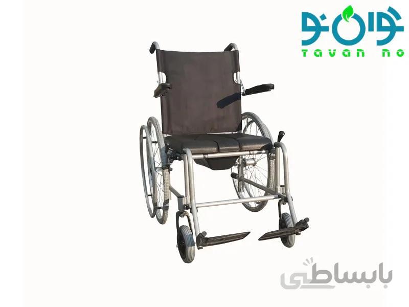 ویلچر حمامی آلومینیومی ارتوپدی بدون شاسی وسط 609LU