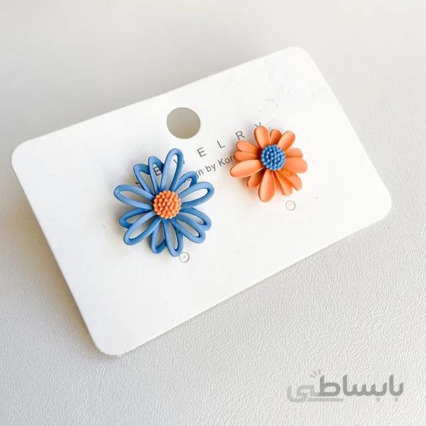 گوشواره بابونه آبی ا Daisy earrings