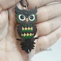 گردنبند جغد با آویز پر
