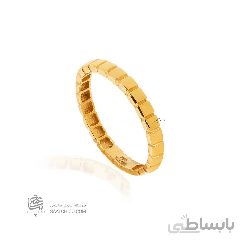 انگشتر طلا طرح شوپارد مدل ساده کد CR543