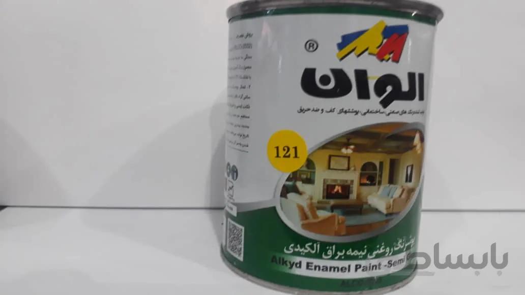 رنگ روغنی کیلو الوان مارک سبز زرد کد 121