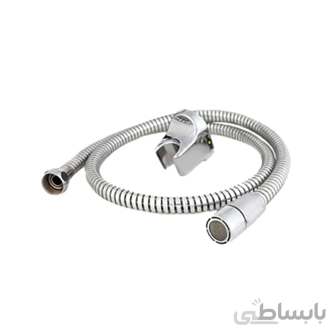 شلنگ توالت راسان مدل کروم مات