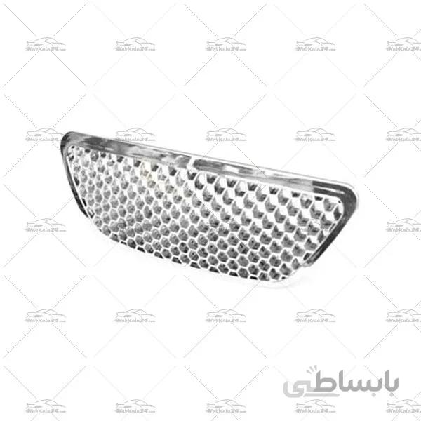 جلو پنجره اسپرت تیبا طرح لانه زنبوری کروم