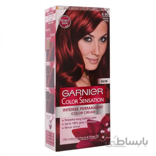 کیت رنگ مو گارنیه مدل Color Sensation شماره 6.60 – قرمز تیره