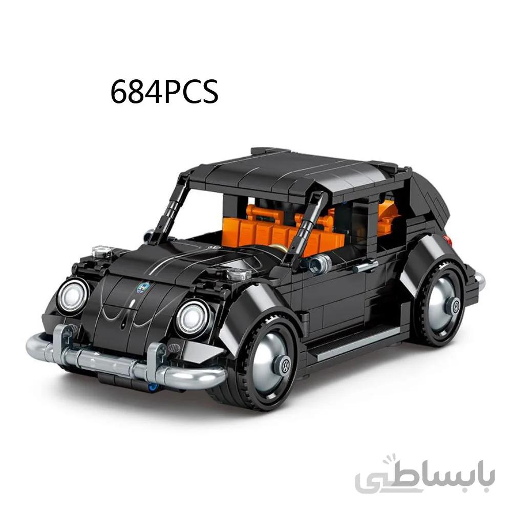 اسباب بازی لگو ساختنی ماشین کلاسیک مدل Technics Classic Das Auto Kevers Auto Moc Bouwsteen Monteren