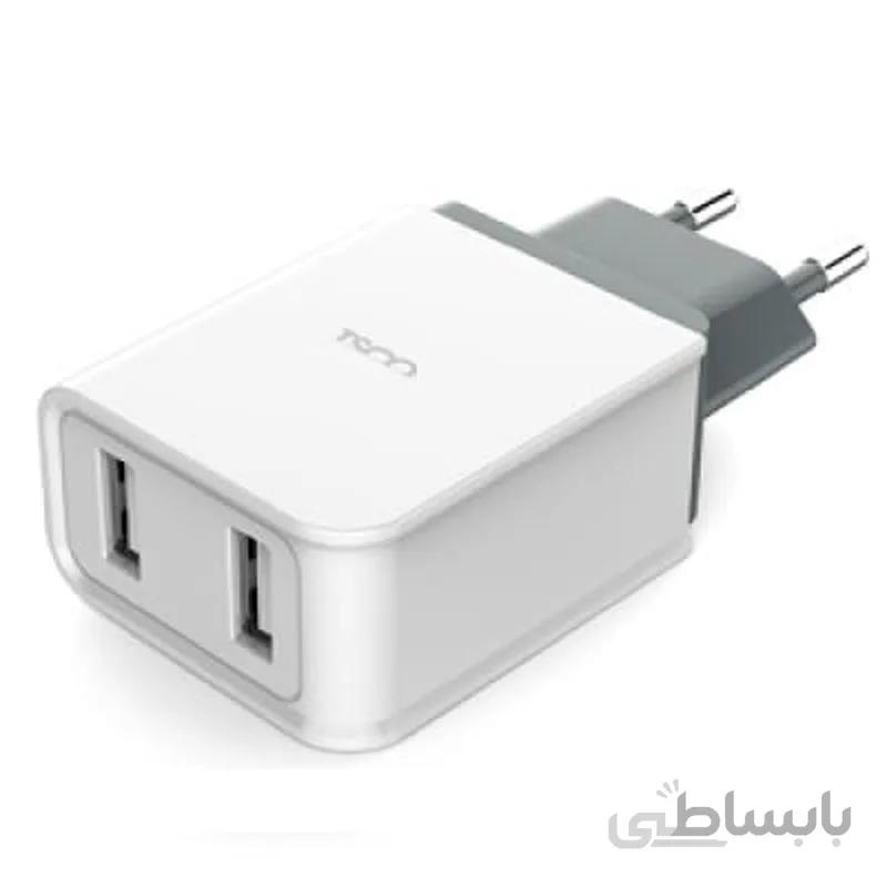 شارژر دیواری دو پورت تسکو مدل TTC 55 همراه با کابل MicroUSB طول 1 متر ا TSCO TTC 55 2 Port Wall Charger with MicroUSB cable 1M