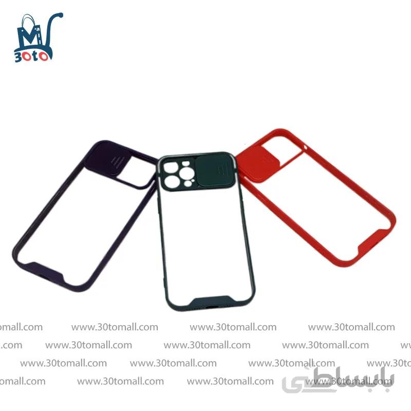 قاب شفاف ضربه گیر و محافظ لنزدار کشویی ایفون 12 پرومکس