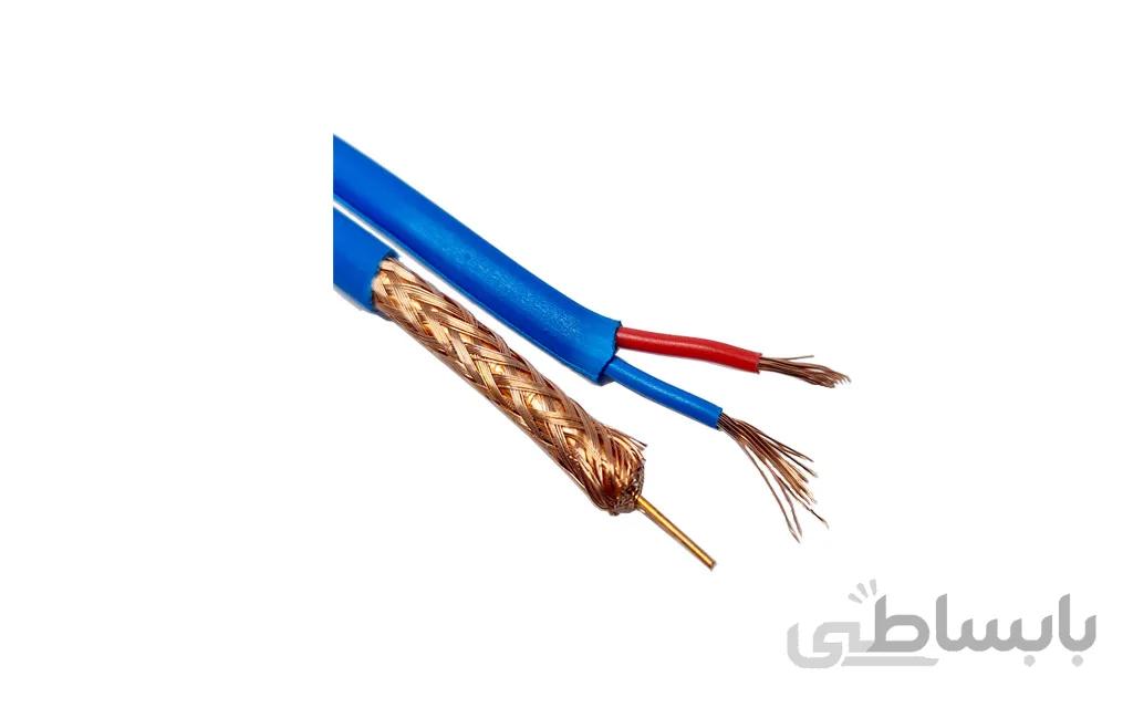 ترکیبی 7دهم کابلینو 96رشته برق 0.50*2 آبی 305 متری