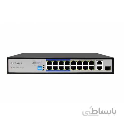 سوئیچ ۱۶ پورت PoE 10/100 مدل MS۱۶H