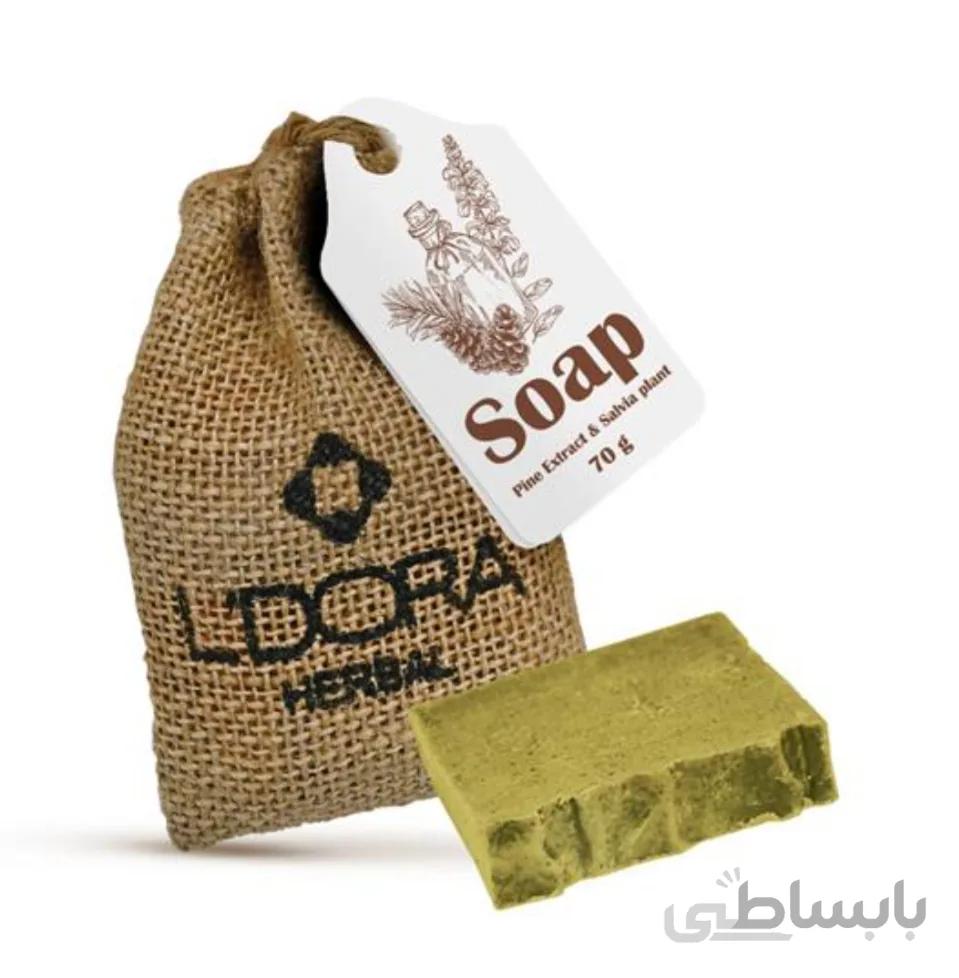 صابون گیاهی حاوی عصاره‌ کاج وگیاه مریم‌گلی
