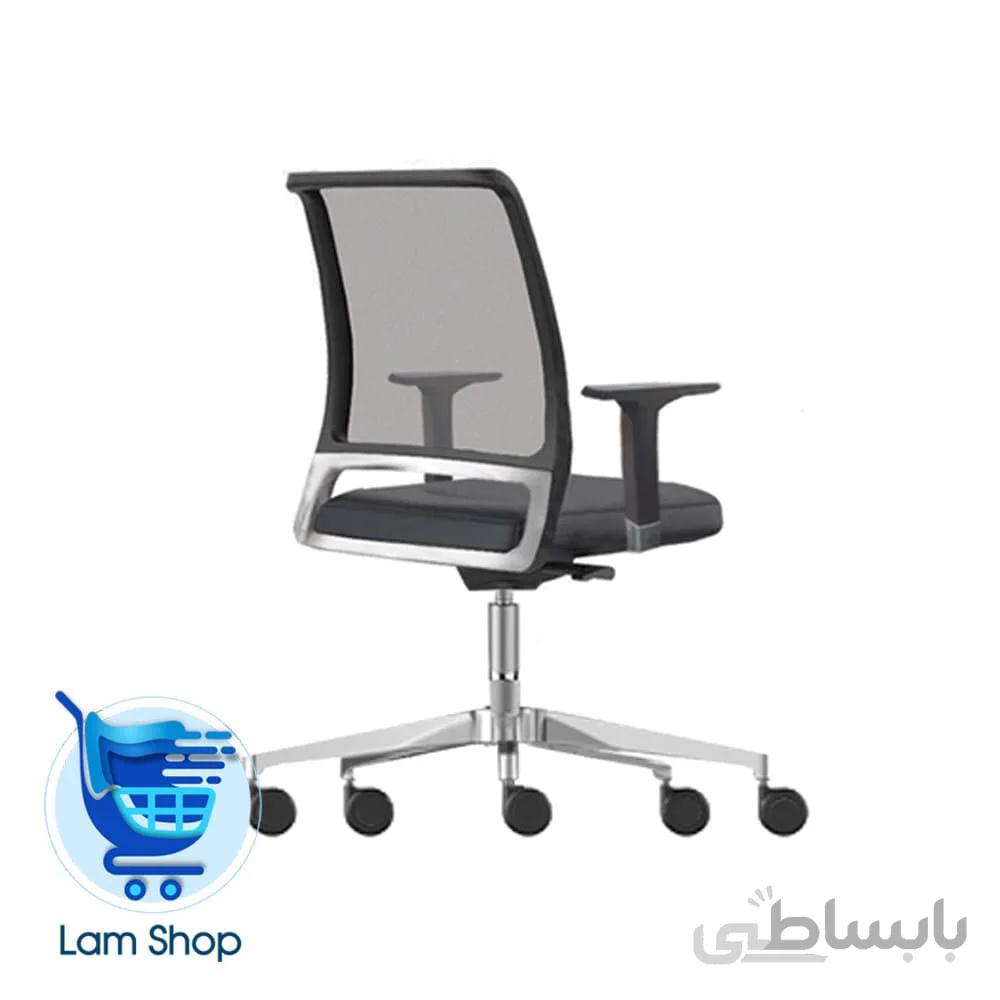 صندلی کارشناسی دسته انتگرال پشت توری E404 نظری (کانکتور پلاستیکی و دسته ثابت دایکستی)
