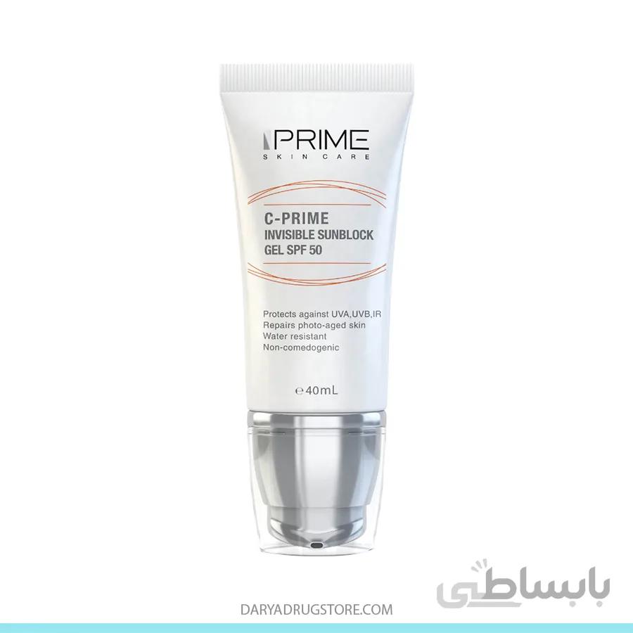 ژل ضدآفتاب همراه با ویتامین سی SPF50 پریم