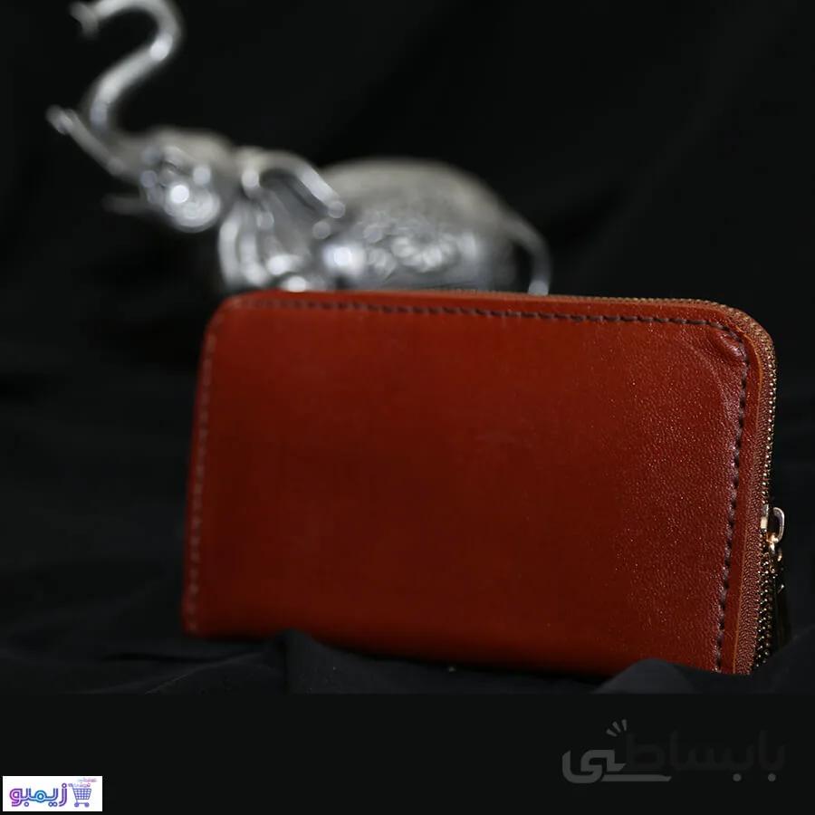 کیف پول چرمی زیپ‌دار