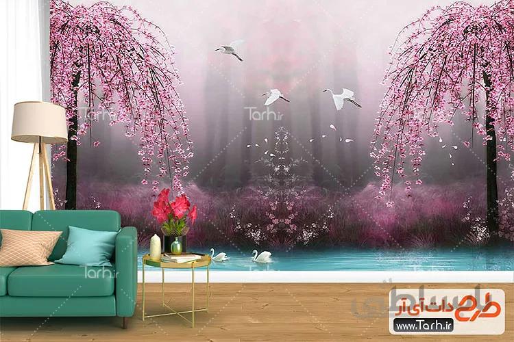 کاغذ دیواری طرح طبیعت