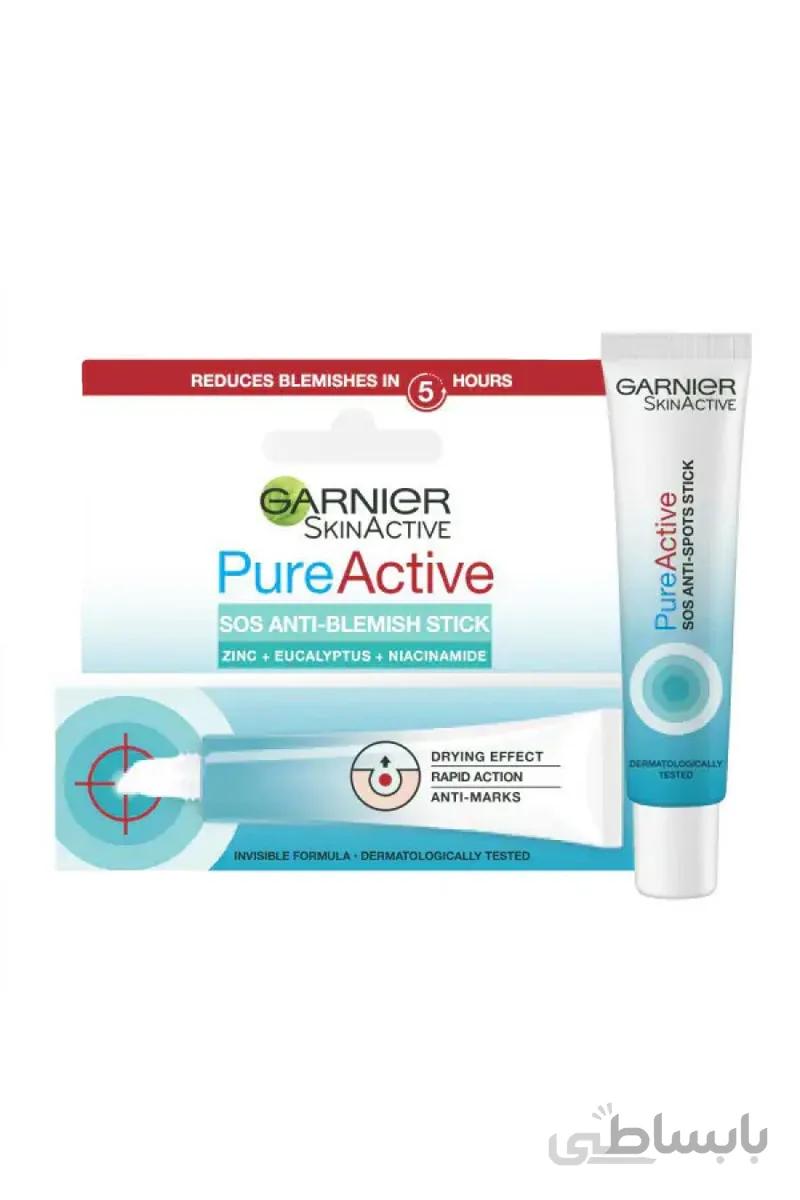 ژل ضد جوش اورژانسی گارنیر ا Garnier Pure Active SOS Anti-Blemish Stick 10ml