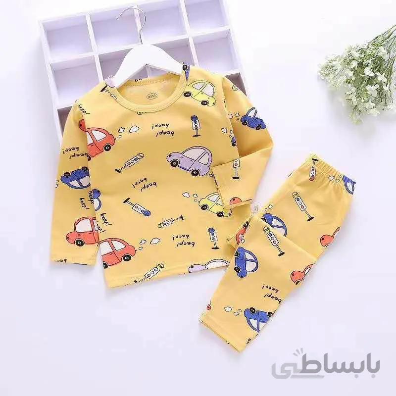 ست بلوز شلوار ماشین تمام پنبه کد:9012