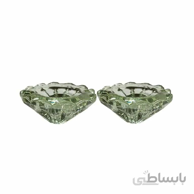 جاشمعی شیشه ای بسته 2 عددی مدل STC372