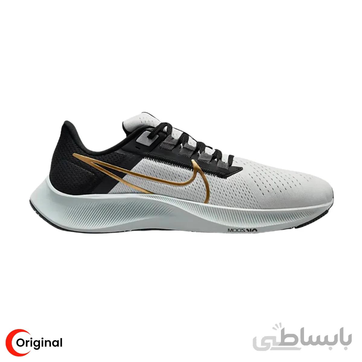 کتونی اورجینال مردانه نایک ایر زوم پگاسوس 38 Nike Air Zoom Pegasus 38 Gray And Gold