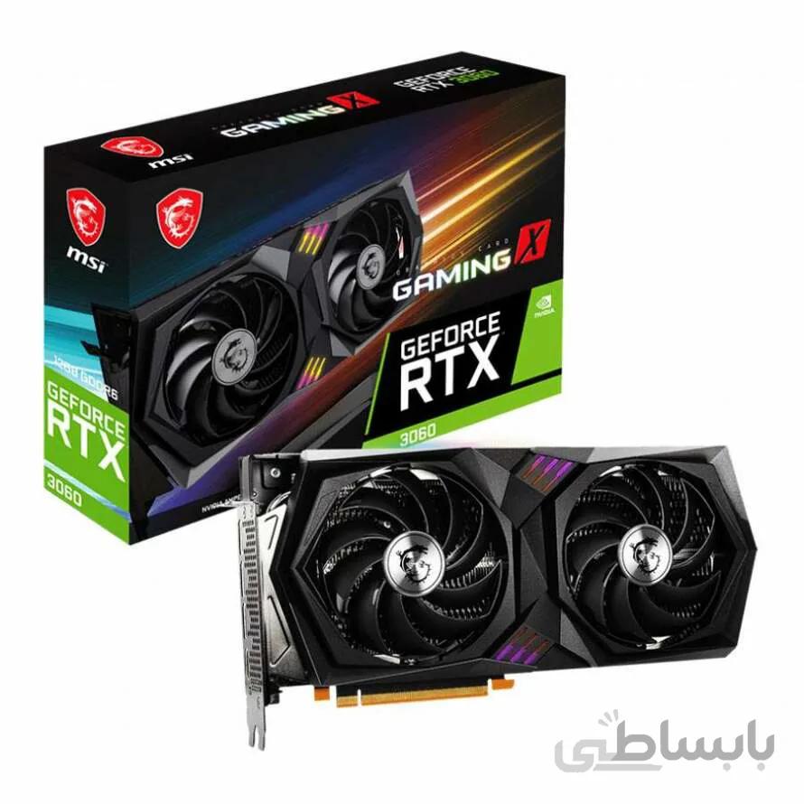 کارت گرافیک ام اس آی RTX 3060 GAMING X 12GB