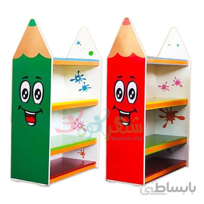 قفسه کودک چند منظوره طرح مداد رنگی