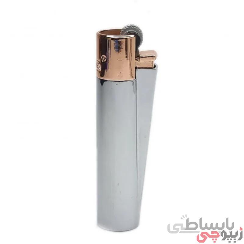 فندک کلیپر اصلی رنگ نقرهای رزگلد original clipper lighter silver & rose gold