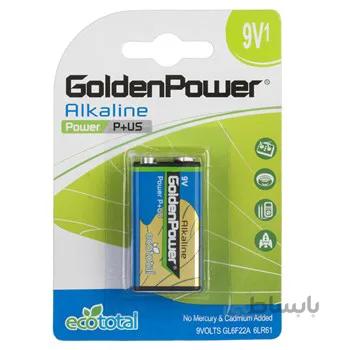 باتري کتابي گلدن پاور مدل Power P Plus US ا Golden Power Power P Plus US 9V Battery