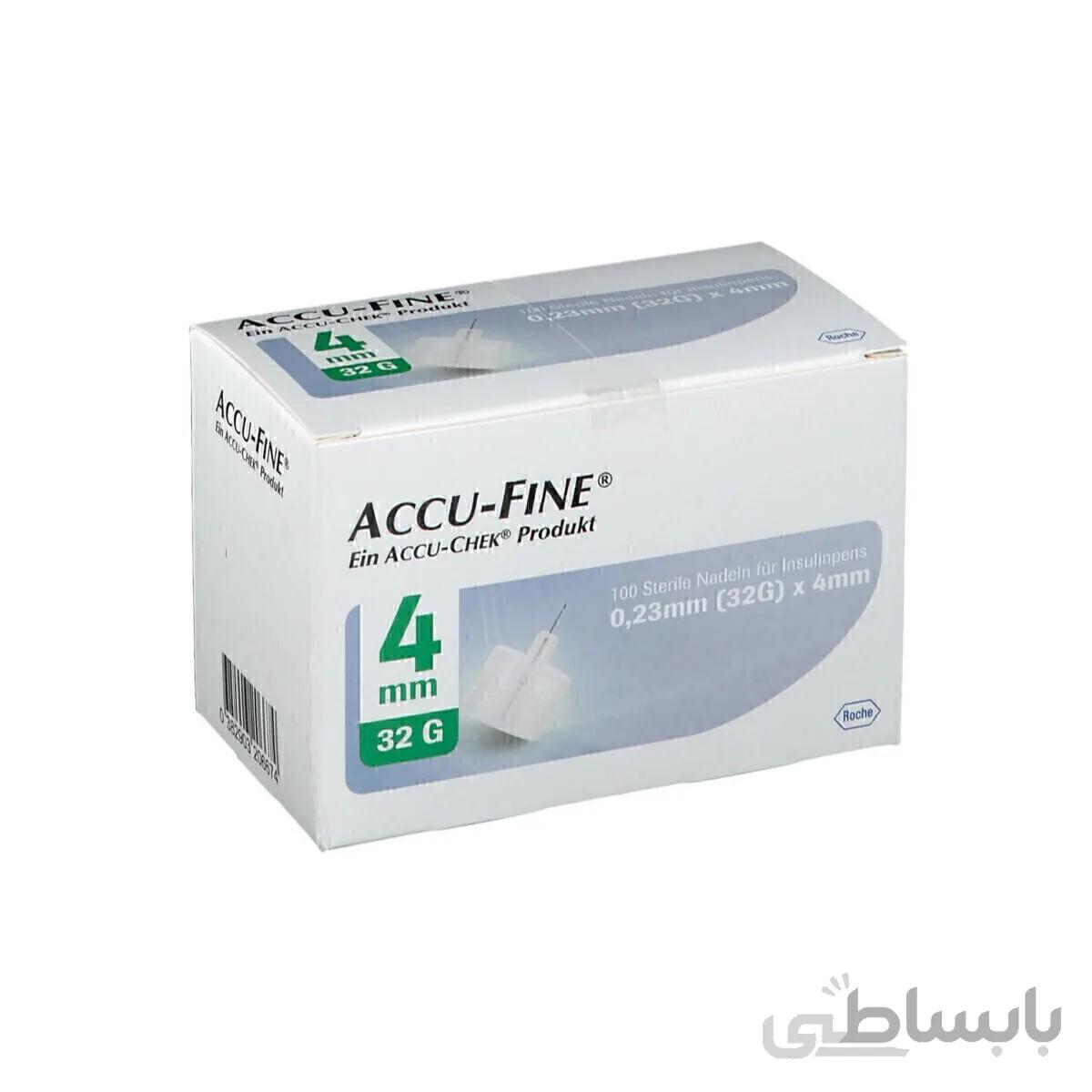 سرسوزن قلم انسولین Accu-Fine با سوزن 4MM ا Accu-Fine insupen 4