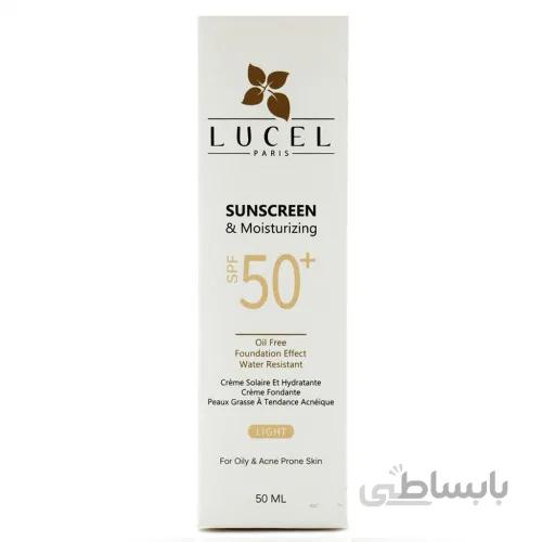 کرم ضد آفتاب رنگی مناسب پوست چرب و مختلط رنگ روشن لوسل LUCEL