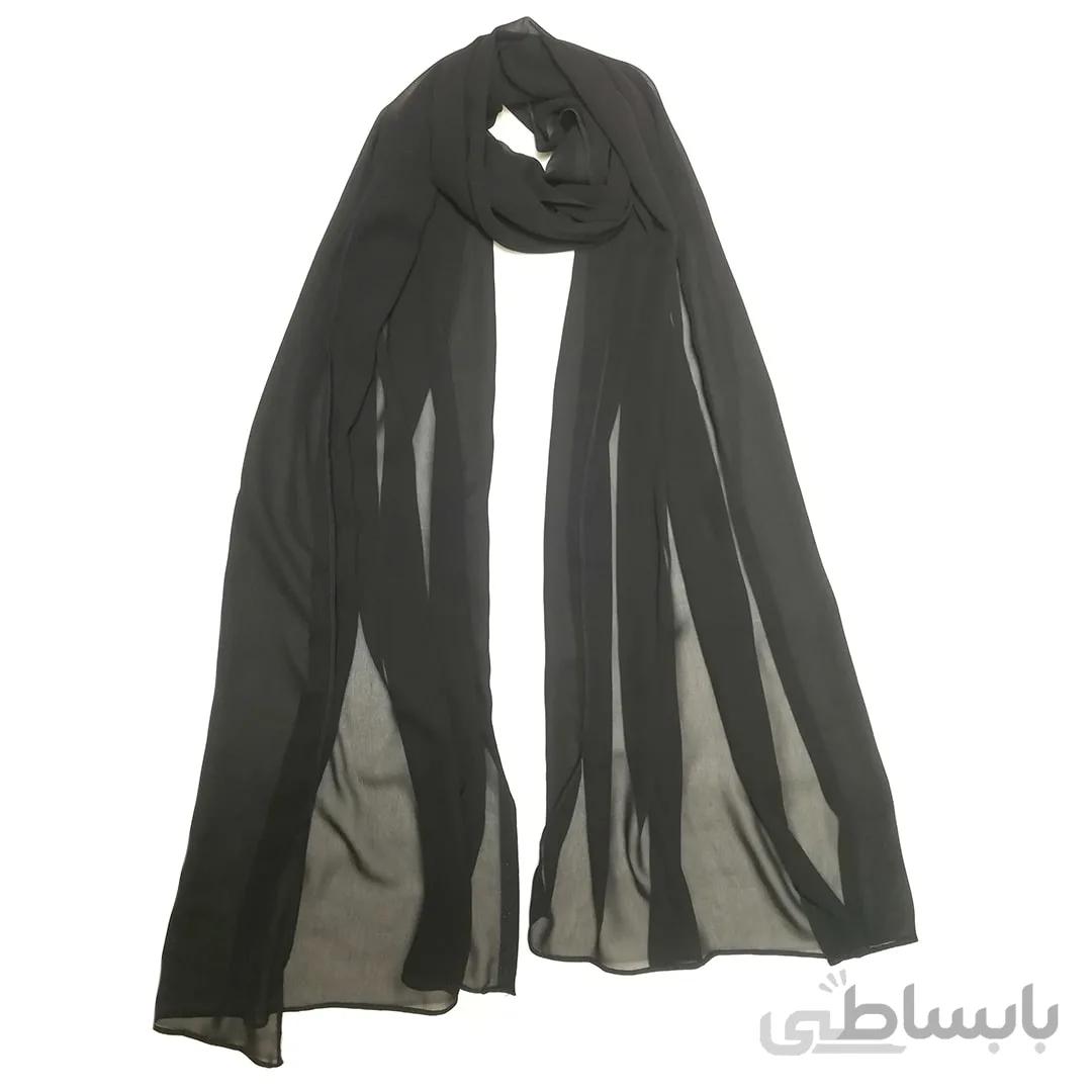 شال زنانه حریر مشکی