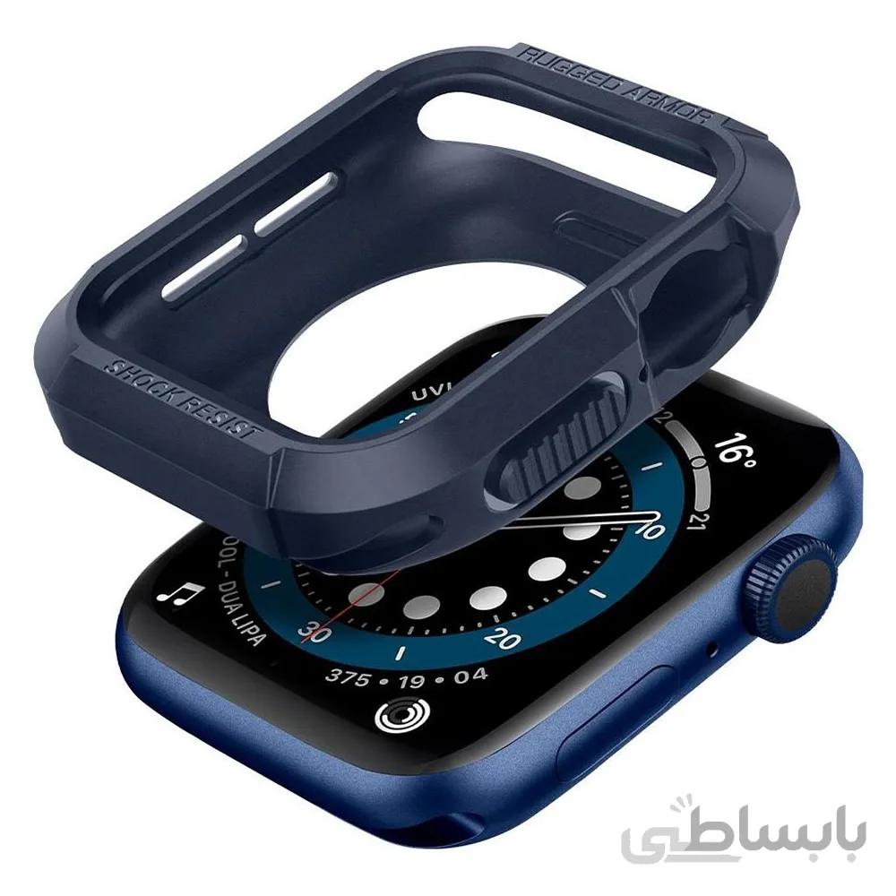کاور اسپیگن مدل Rugged Armor مناسب برای اپل واچ 44mm
