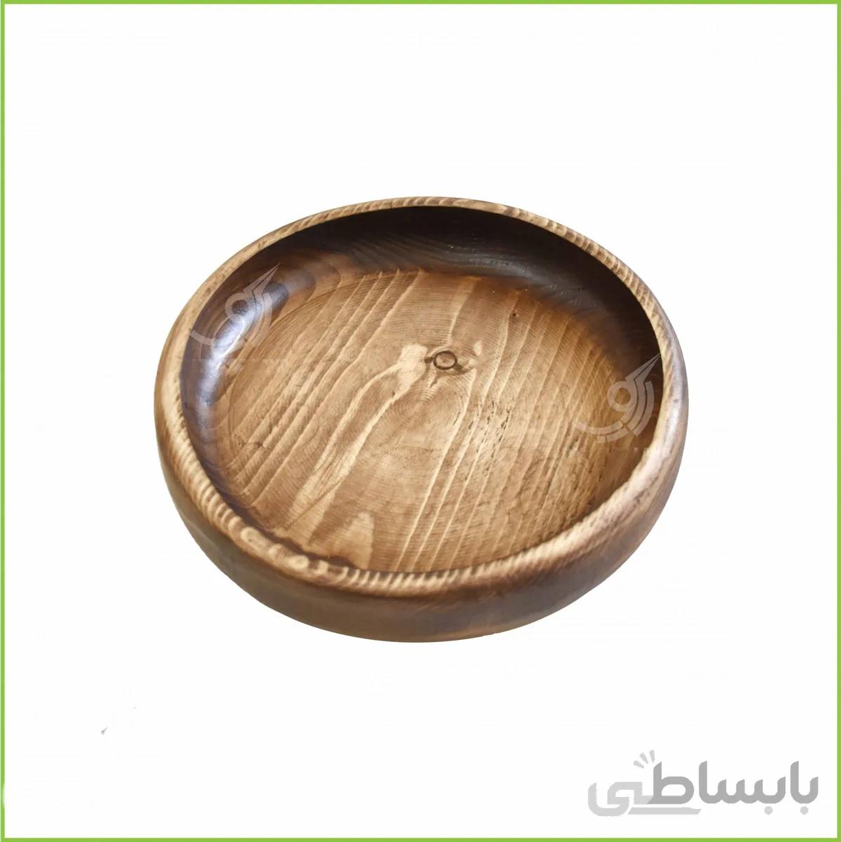 ظرف پذیرایی چوبی گرد قطر ۲۶ کد ۱۰۱۴۶۷