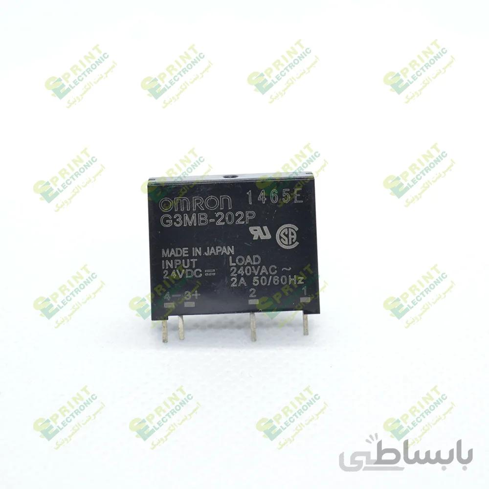 رله الکترونیکی 24 ولت SSR روبردی 4 پایه تک فاز 2 آمپر DC/AC