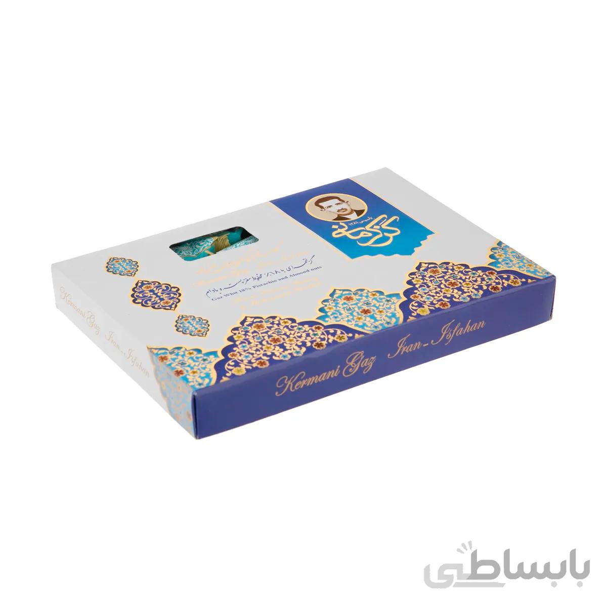 گز لقمه مخلوط پسته و بادام 18 درصد