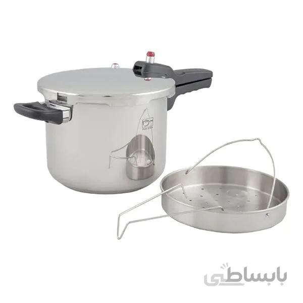 زودپز پارس استیل 6لیتری با بخارپز