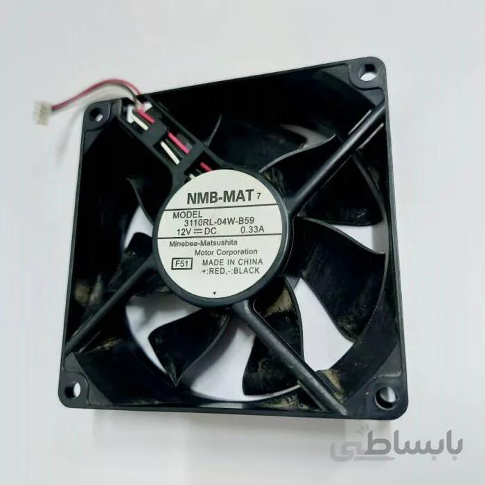 فن مربعی 80*80*25 میلیمتر 12 ولت 0.33 آمپر توشیبا TDP-TW350 ویدئو پروژکتور