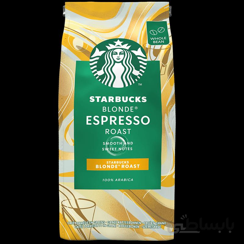 دانه قهوه استارباکس مدل بلوند اسپرسو 200 گرمی ا Starbucks Blonde Espresso Roast Coffee Beans - 200g