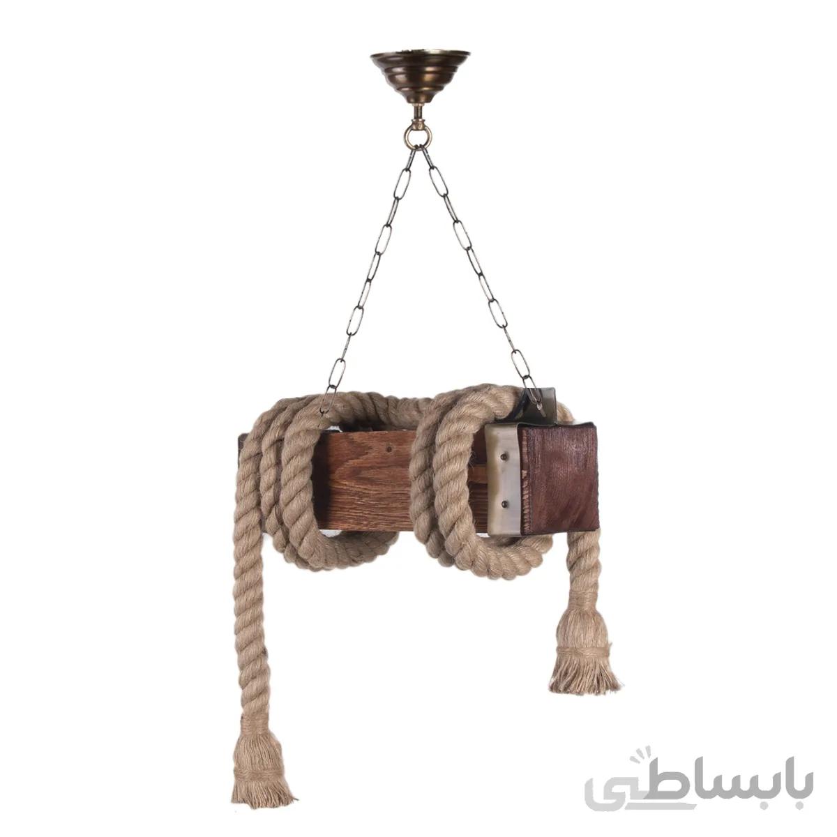 چراغ آویز مدل 2 شعله کنفی