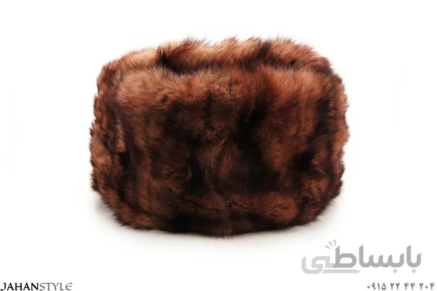 کلاه روسی خزدار پوست طبیعی خرگوش کد 587593