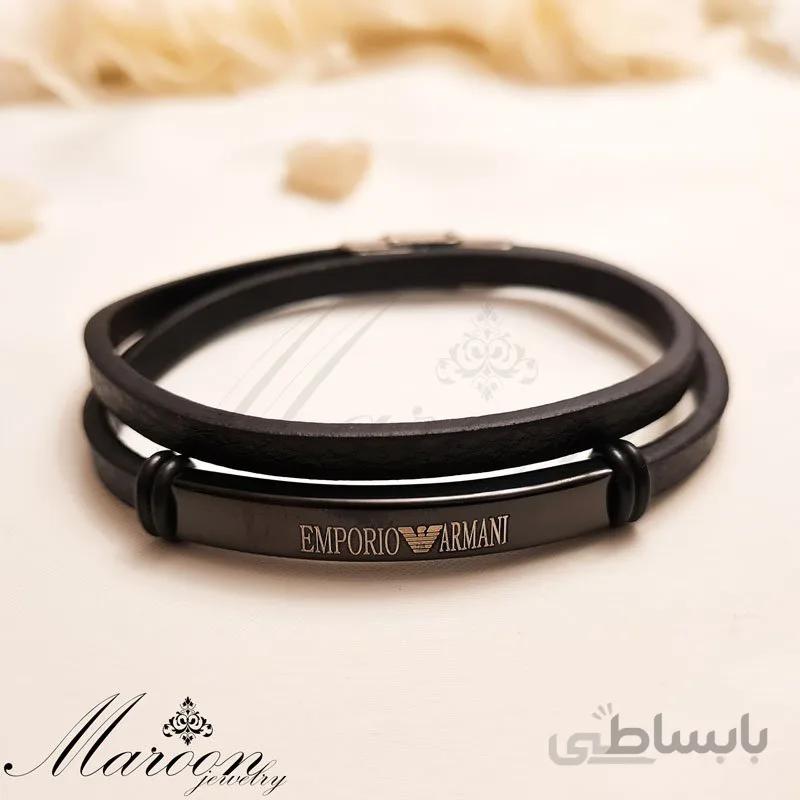 دستبند مردانه و پسرانه آرمانی مارون MM107
