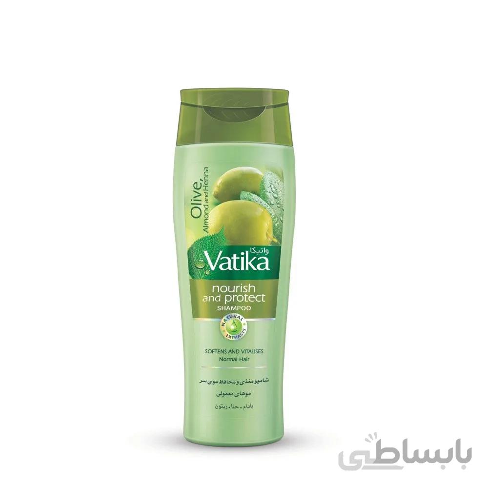 شامپو گیاهی واتیکا vatika مغذی و محافظ مو 400 میل