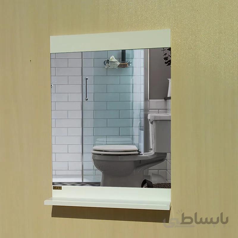 آینه دستشویی مدل ۸۰۱۸ سفید | ۵۰ در ۷۰