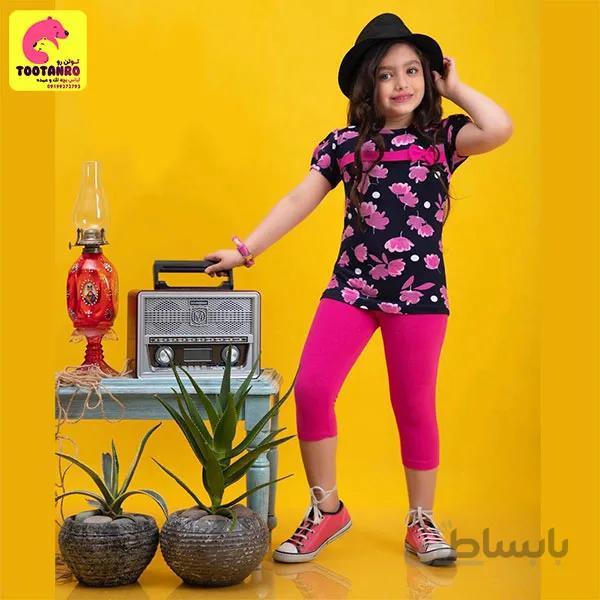 تونیک ساق دخترانه پریا صورتی | بچگانه عمده